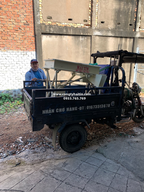 máy sàng đã lên xe 