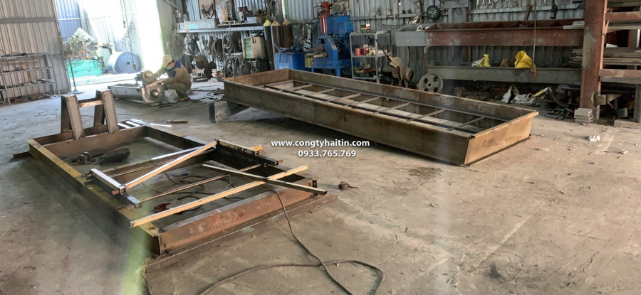 thi công máy sàng