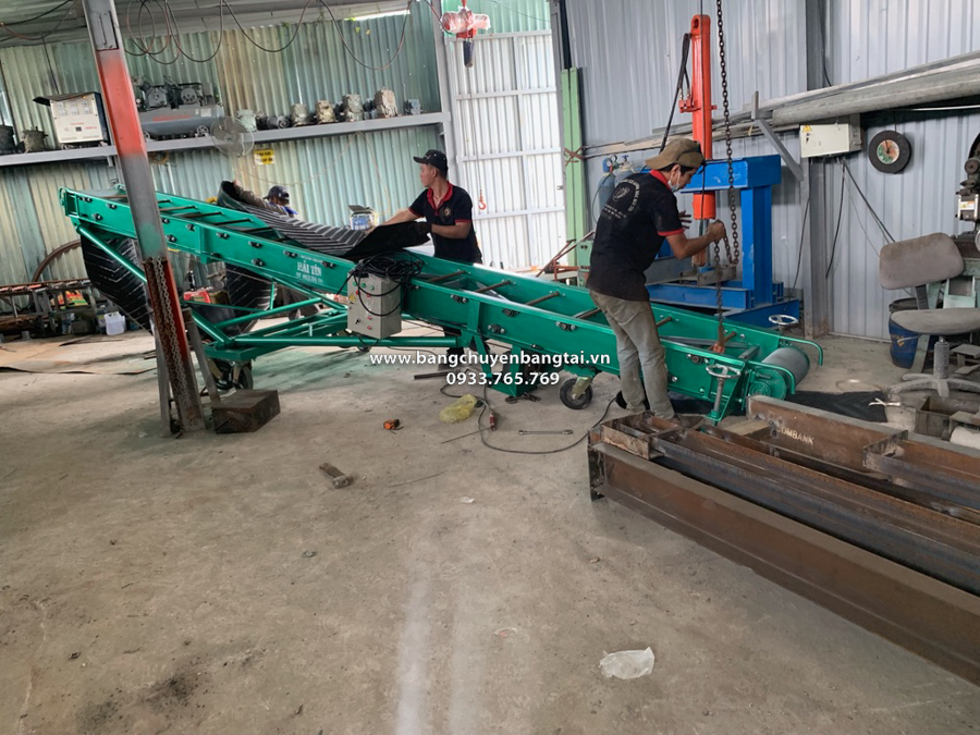 thi công nối đầu dây băng tải