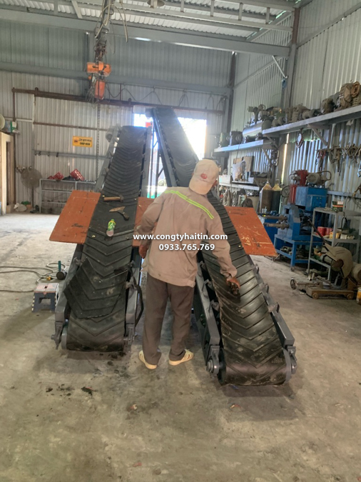 tiến hành nói dầu dây cao su băng tải