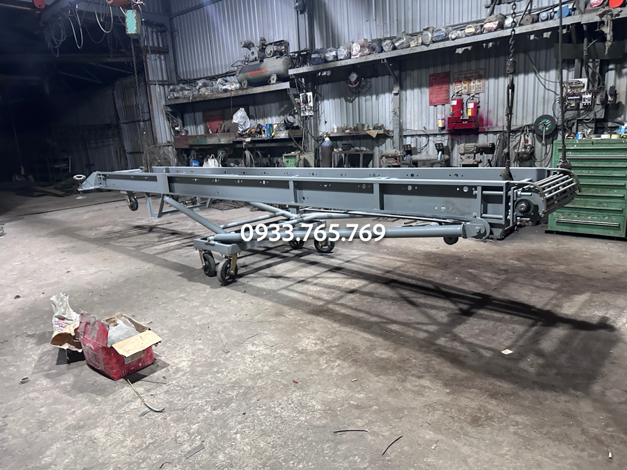 thi công khung sườn băng tài nâng ha